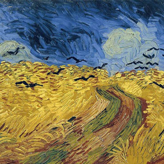 Wheatfield with Crows